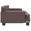 vidaXL Barnsoffa brun 70x45x30 cm konstläder
