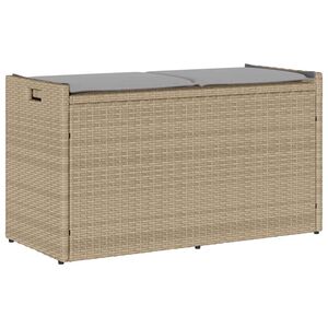 vidaXL F&ouml;rvaringsb&auml;nk f&ouml;r utomhusbruk dyna beige 100 cm konstrotting