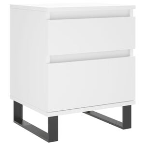 vidaXL S&auml;ngbord vit 40x35x50 cm konstruerat tr&auml;