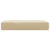 vidaXL Palldyna beige 60x60x8 cm oxfordtyg