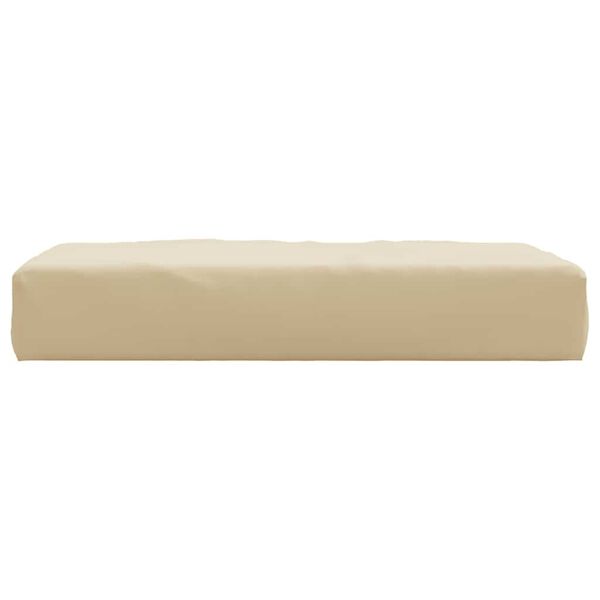 vidaXL Palldyna beige 60x60x8 cm oxfordtyg