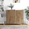 vidaXL Sideboard Artisan Ek 90 x 34 x 80 cm Konstruerat tr&auml;