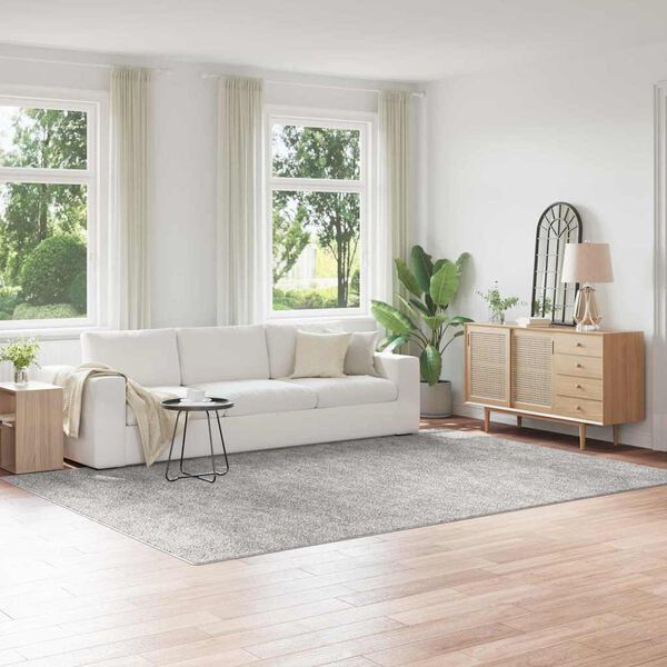 vidaXL Anti-glid Shaggy Matta Gr&aring; 240 x 340 cm PP