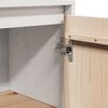 vidaXL Skänk vit 60x34x75 cm massiv furu