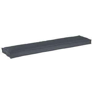vidaXL Pallkudde Oxford Tyg Antracit 180 x 40 x 8 cm