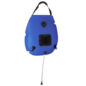 vidaXL Campingduschpåse blå 20 L PVC