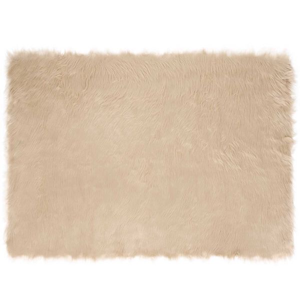vidaXL Fusk Skinnmatta Tafalla Beige 120 x 170 cm Polyester