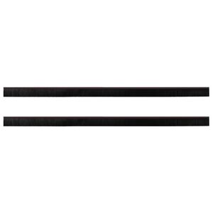 vidaXL Sj&auml;lvh&auml;ftande d&ouml;rrborstlist 2 pcs Brun 100 cm Aluminiumlegering