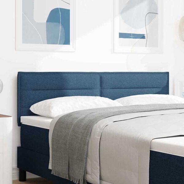 vidaXL Huvudgavel Bl&aring; 160 cm tyg