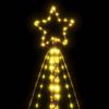 vidaXL LED julgran 615 LEDs varmvit 404,5 cm