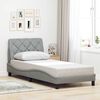 vidaXL Bed Frame without Mattress Light Grey 80x200 cm Fabric