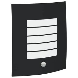 vidaXL Utomhus v&auml;gglampa Svart 23,5 x 9 x 26 cm