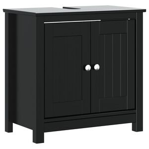 vidaXL Tv&auml;ttst&auml;llssk&aring;p BERG svart 60x34x59 cm massiv furu
