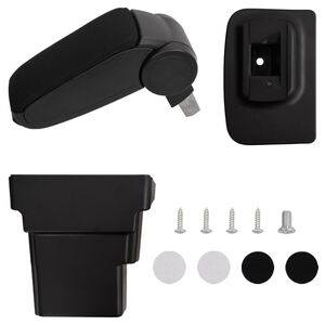 vidaXL Armst&ouml;d till bil svart 17x32x(37-53) cm ABS