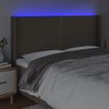 vidaXL S&auml;nggavel LED taupe 203x16x118/128 cm tyg