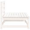 vidaXL Mittensektion till pallsoffa 2 st vit massiv furu