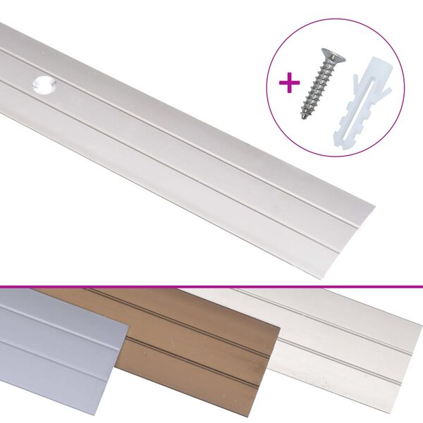 vidaXL Golvprofiler 5 st aluminium 134 cm guld