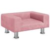 vidaXL Barnsoffa rosa 50x40x26,5 cm sammet