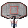 vidaXL Basketkorg med stativ svart 258-363 cm polyeten