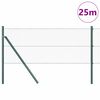 vidaXL St&auml;ngselstolpe Gr&ouml;n 25 x 0,6 m (13 mm n&auml;t) St&aring;l och PVC