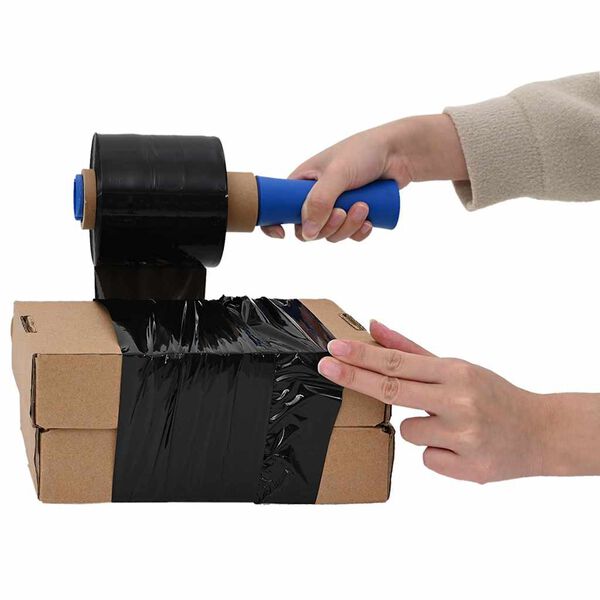 vidaXL Sträckfilm 50 st svart 23 μm 10 cm x 150 m