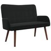 vidaXL 2-sits soffa Svart 115 x 61 x 87 cm Sammet
