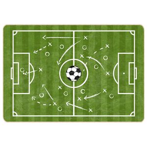 vidaXL Barnmatta gr&ouml;n 160x230 cm fotbollsplan tv&auml;ttbar