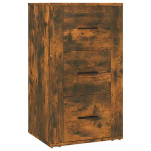 vidaXL Sk&aring;p r&ouml;kf&auml;rgad ek 40x33x70 cm konstruerat tr&auml;