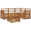 vidaXL Utomhussoffset 5 pcs Naturf&auml;rg