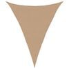 vidaXL Solsegel 160 g/m&sup2; taupe 5x7x7 m HDPE