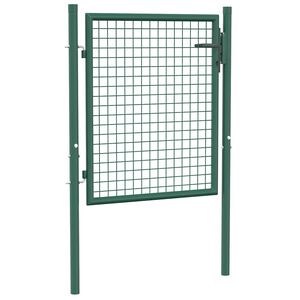 vidaXL Staketgrind st&aring;l 100x75 cm gr&ouml;n
