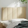 vidaXL Headboard Cushion "Hanko" Cream 100 cm Fabric