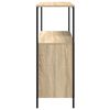 vidaXL Badrumsskåp med hyllor sonoma-ek 76,5x35x95 cm