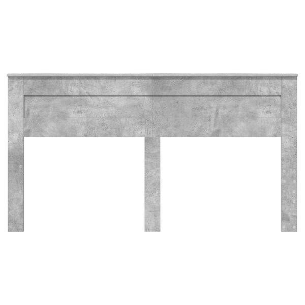 vidaXL Huvudgavel Betonggr&aring; 200 cm Konstruerat tr&auml;