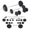 vidaXL Skivst&aring;ng och hantlar set 90 kg
