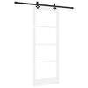 vidaXL Skjutd&ouml;rr ORKDAL 83 x 211 cm Massivt talltr&auml; och glas