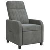 vidaXL Recliner M&ouml;rkgr&aring; Sammet (V)