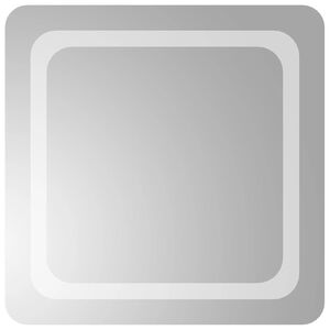 vidaXL Badrumsspegel LED 50x50 cm