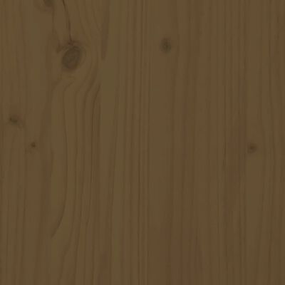 vidaXL Sängram honungsbrun massivt trä 180x200 cm