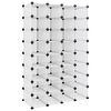 vidaXL Skohylla transparent 93x36,5x140 cm PP