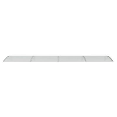 vidaXL Entrétak grå och transparent 400x75 cm polykarbonat