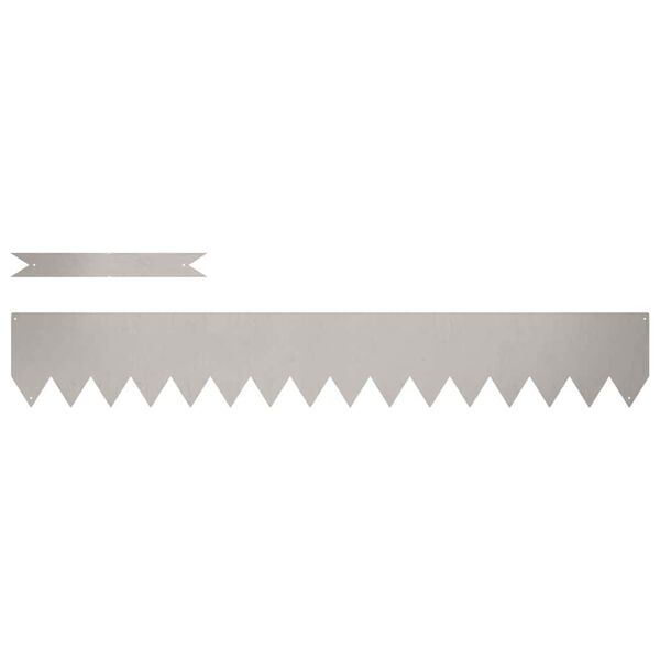 vidaXL Kant för gräsmatta 10 pcs Brun 100 x 0,05 x 20 cm