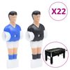 vidaXL Spelare f&ouml;r fotbollsbord med 12,7 mm stavar 22 delar
