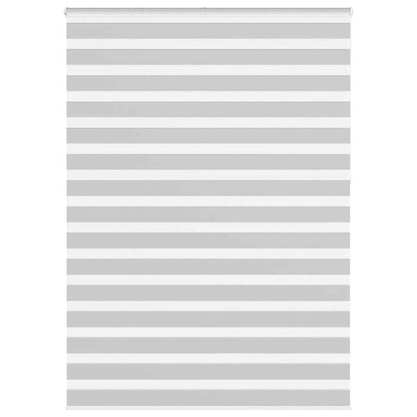 vidaXL Rullgardin zebra ljusgr&aring; 165x230 cm tyg bredd 160,9cm polyester