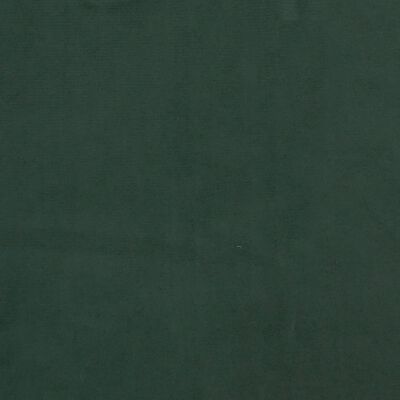 vidaXL Pocketresårmadrass mörkgrön 100x200x20 cm sammet
