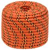vidaXL B&aring;tlina orange 14 mm 250 m polypropylen