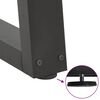 vidaXL Matbordsben V-formade 2 st antracit 80x(72-73,3) cm stål