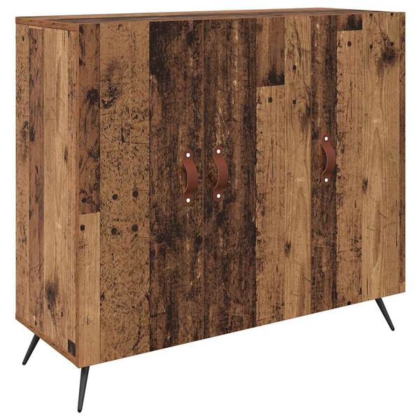 vidaXL Sideboard Gammalt tr&auml; 89,5 x 34 x 80 cm Konstruerat tr&auml;