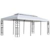 vidaXL Paviljongtyg Vit 300 x 600 cm Polyester