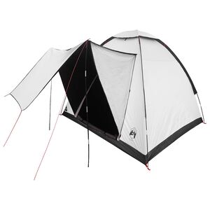 vidaXL Campingt&auml;lt 2-personers Vit Blackout Polyester och St&aring;l